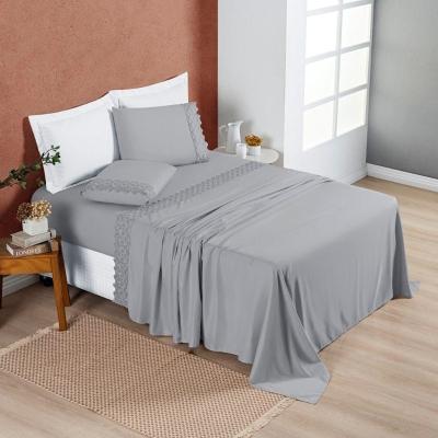 Jogo Cama King Cherry Bordado Inglês 4 Pçs Graf