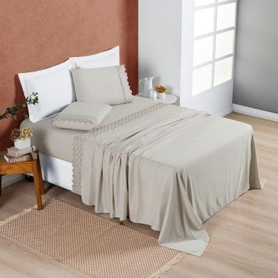 Jogo Cama Casal Cherry Bordado Inglês 4 Pçs Amend