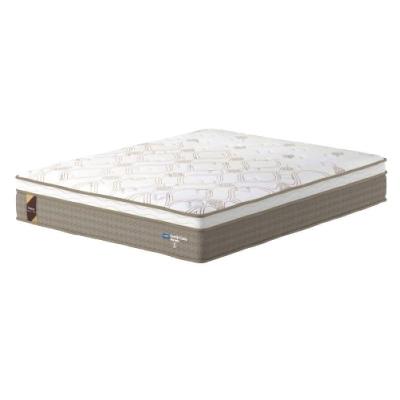 Colchão Casal Queen Molas Ensacadas Guarda Costas Alameda 158x198x30cm Marrom-branco Probel