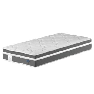 Colchão Solteiro Molas Ensacadas Euro In Up 88x188x26cm Cinza-branco Probel Cinza - Branco