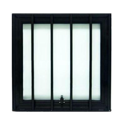 Janela Maxiar Esquadrias Brasil Vetx 55x55 Grade Preto [f123]