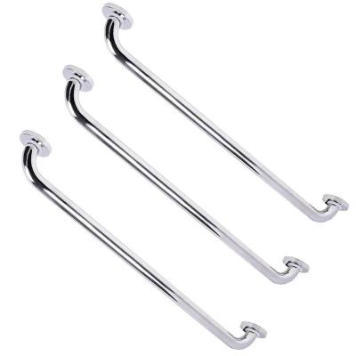 Alça Apoio 70 Cm Barra Inox Kit 3 Uni Suporte Acessibilidade Gestante Idoso Criança Deficiente