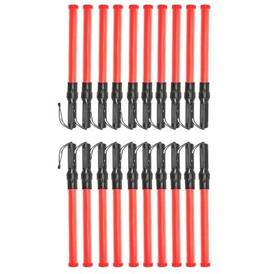 Bastao Sinalizador Kit 20 Uni Fluorescente Transito Manobrista Engarrafamento Iluminaçao Estrada Rua