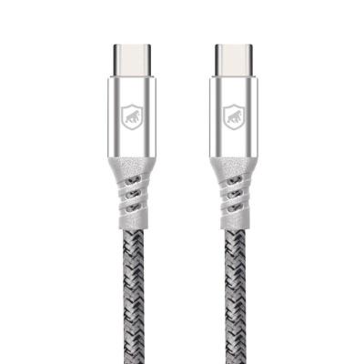Cabo Dual Tech Pd 100w Tipo C / Tipo C - Branco - 1,8m - Gshield