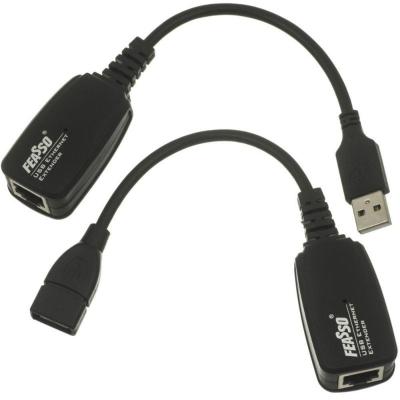 Cabo Extensor Usb A Macho Para Usb A Femea Via Rj45 50m