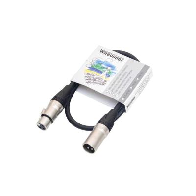 Cabo De Microfone Pro Balanceado Emborrachado Xlr Xlr 0,40 Cm Mpbe-0,40 Wireconex [f108]
