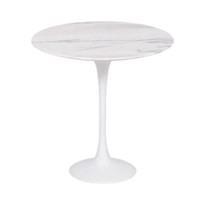 Mesa Saarinen Lateral Espírito Santo 42cm - Base Branca