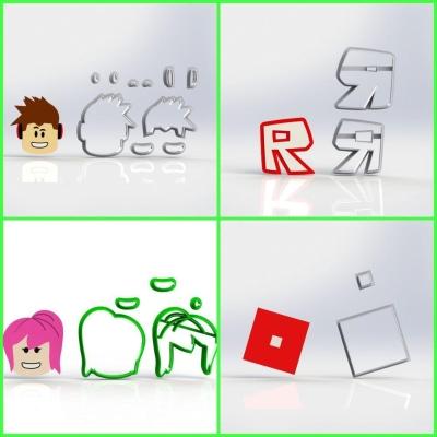 Cortador Kit Roblox - 4 Modelos Modulares Tamanho 5 Cm