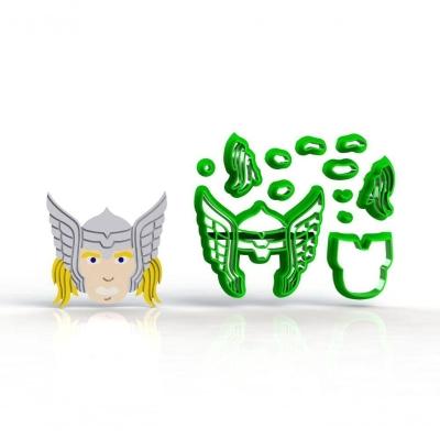 Cortador Heróis - Thor Rosto Modular Tamanho 5 Cm