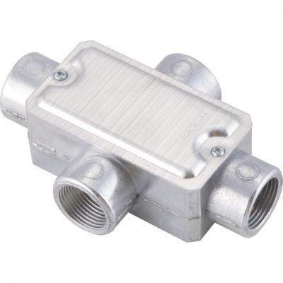 Condulete Fixo 1" "X" Com Tampa / Rosca Bsp / Sem Pintura