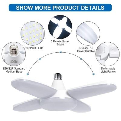 Lâmpada Led E27 Flor 28W Dobrável Branca Fria 6500K 110V