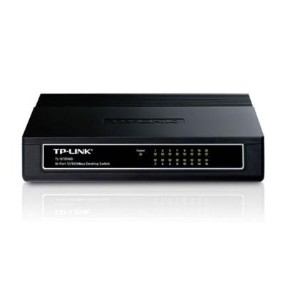 Switch Tp-link 16 Portas 10/100mbps Tl-sf1016d Preto