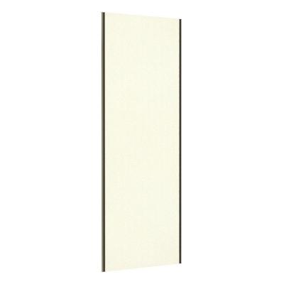 Porta De Correr Closet 80cm Com Puxador Perfil Inox E Kit Ferragem Prime Luciane Móveis Kashmir