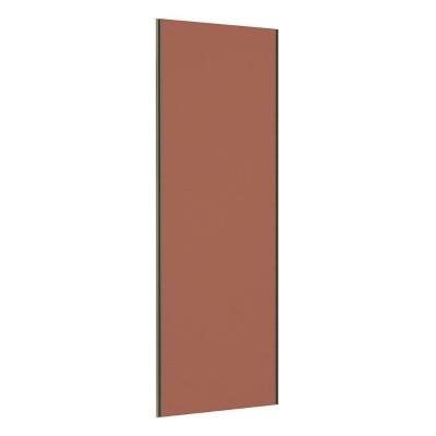 Porta De Correr Closet 80cm Com Puxador Perfil Inox E Kit Ferragem Prime Luciane Móveis Gaia