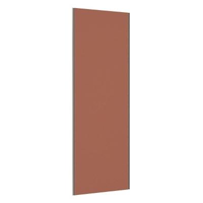 Porta De Correr Closet 80cm Com Puxador Perfil Champagne E Kit Ferragem Prime Luciane Móveis Gaia
