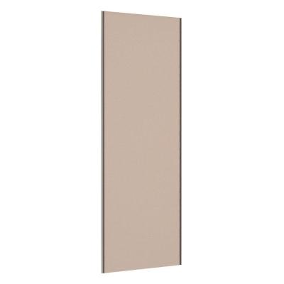 Porta De Correr Closet 80cm Com Puxador Perfil Champagne E Kit Ferragem Prime Luciane Móveis Connect
