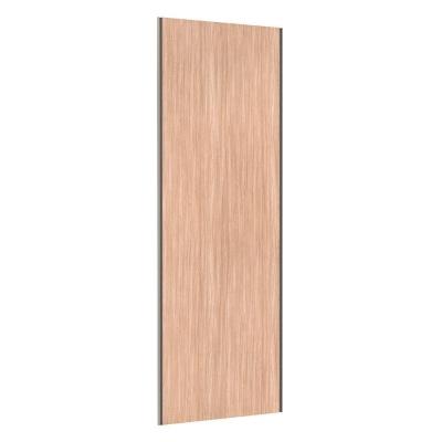 Porta De Correr Closet 80cm Com Puxador Perfil Champagne E Kit Ferragem Prime Luciane Móveis Cumaru