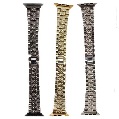 Pulseira Smartwatch Kit 3 Pulseiras Luxo Pedra Strass Relogi