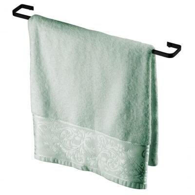 Toalheiro 60cm Suporte Toalha Banheiro Preto Fosco Future