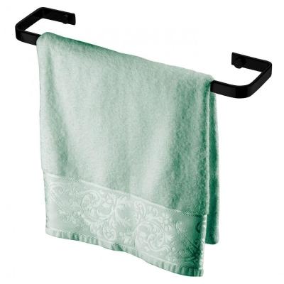 Toalheiro 30cm Suporte Porta Toalha Rosto Preto 2306pt