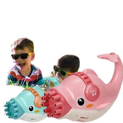 Golfinho Bolhudo Lança Bolha Sabão Criança Infantil Azul Nº7