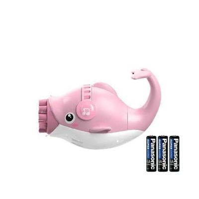 Kit 1 Golfinho Bolha Sabão Criança Infantil+ 3 Pilha Rosa 3