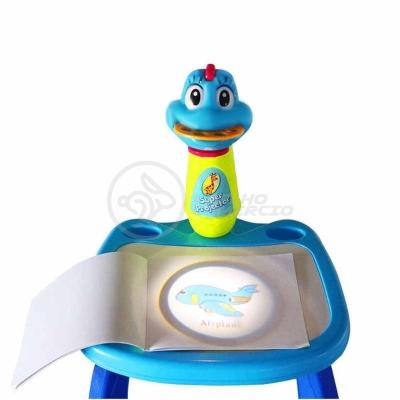 Projetor Para Desenho Infantil Mesa Pintura De Projeção Magica Brinquedos Aprendizagem Galinha Azul.