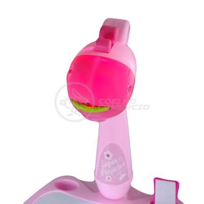 Projetor Para Desenho Infantil Mesa Pintura De Projeção Magica Brinquedos Aprendizagem Girafa Rosa