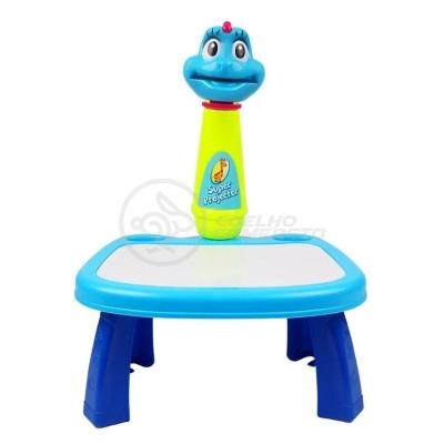 Projetor Para Desenho Infantil Mesa Pintura De Projeção Magica Brinquedos Aprendizagem Galinha Azul