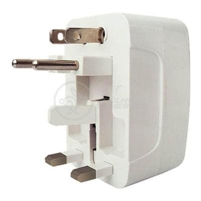 Adaptador Tomada Universal Padrão 150 Países Uk Europa Eua Asia Viagem Bivolt 110/220 Bivolt Aio