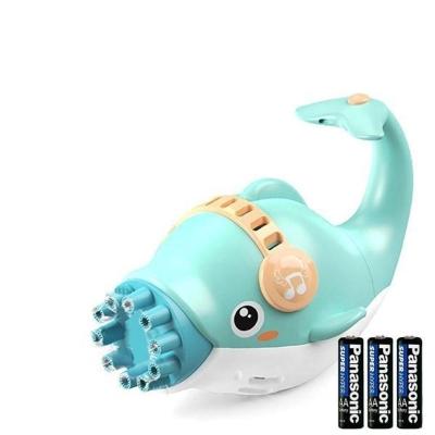 Kit 1 Golfinho Bolha Sabão Criança Infantil+ 3 Pilha Azul 11