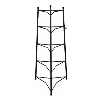 Tripé Porta Panelas Estrela Preto 5 Compartimentos 82Cm
