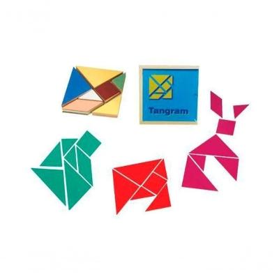 Brinquedos Educativos - Tangram Em Madeira 70 Peças
