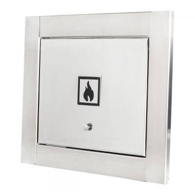 Visor De Gás Em Inox Escovado Design Moderno Clean