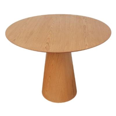 Mesa De Jantar Cone Redonda 100 Cm Madeira Freijó