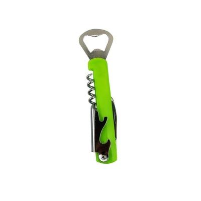 Abridor De Garrafa Saca Rolha Multiuso Estilo Canivete Verde