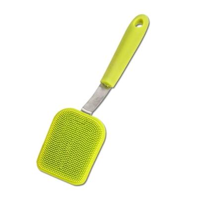 Escova De Limpeza Em Silicone Vidros E Louças Sempre Novos Verde