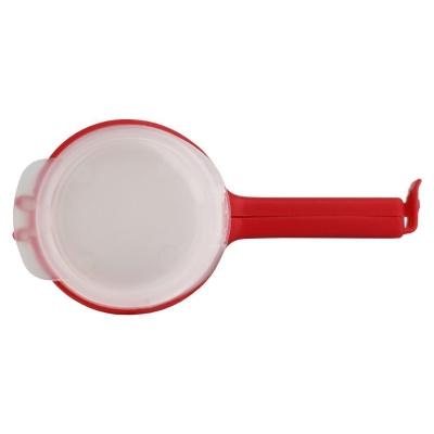 Fechador De Embalagens Presilha Com Tampa Vermelho
