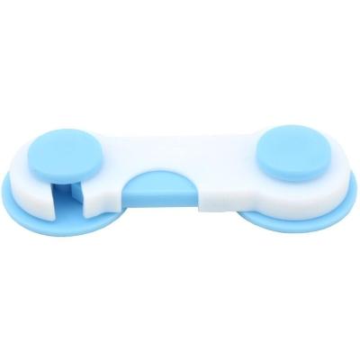 Kit 2 Travas Para Armários Segurança Para Bebês E Crianças Azul