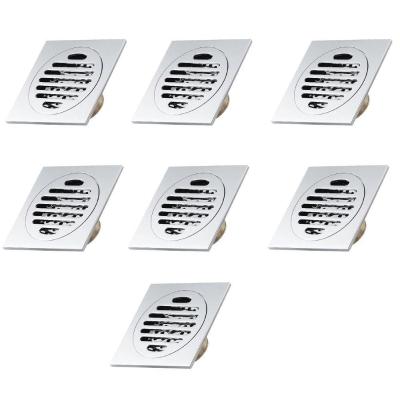 Ralo Inteligente 10x10 Inox Anti Odor Kit 7 Unid Banheiro Casa Lavabo Varanda