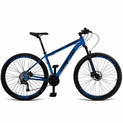 Bicicleta Aro 29 27v Alivio Freio Hidraulico Trava K7 - Azul Hunter-preto - 15" Azul Hunter-preto