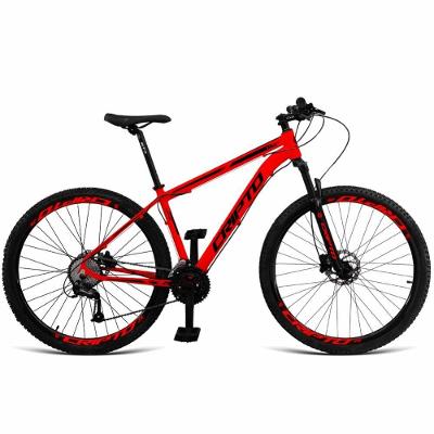 Bicicleta Aro 29 Cripto 24 Marchas Shimano E Freios A Disco - Vermelho-preto - 15" Vermelho-preto
