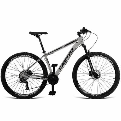 Bicicleta Aro 29 Cripto 24 Marchas Shimano Freios Hidraulico - Prata-preto - 15" Prata-preto