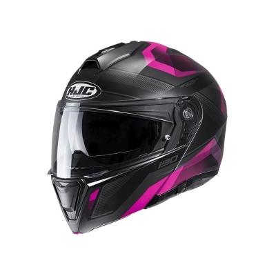 Capacete Hjc I90 Lark Rosa E Preto 56 [f016]