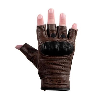 Luvas Texx Liberty Meio Dedo Marrom Xs [f016]