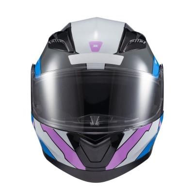 Capacete Texx Escamot Gladiator V3 Reisen Azul Rosa Branc 54 [f016]