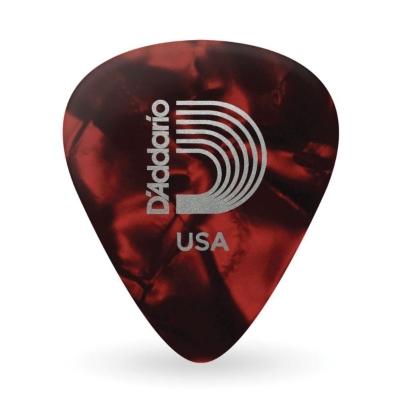 Palheta Celulóide Perolada Vermelha Leve D Addario 1crp2-10 [f035]