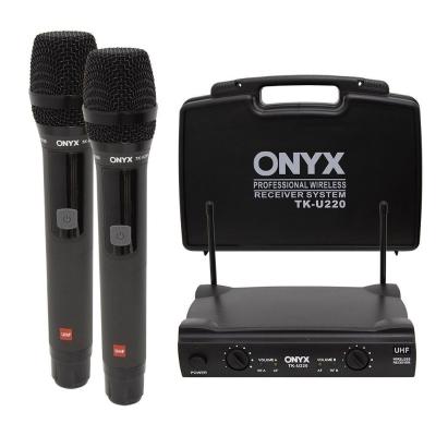 Microfone Sem Fio Duplo Tk U220 Uhf Onyx [f097]