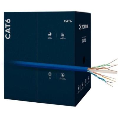 Cabo De Rede Cat6 305m Fortrek Fk510c Cmx Azul - Cx - 305