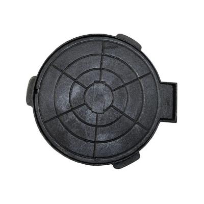 Tampa Tampão De Chão Passagem Articulado Ferro Fundido 32cm